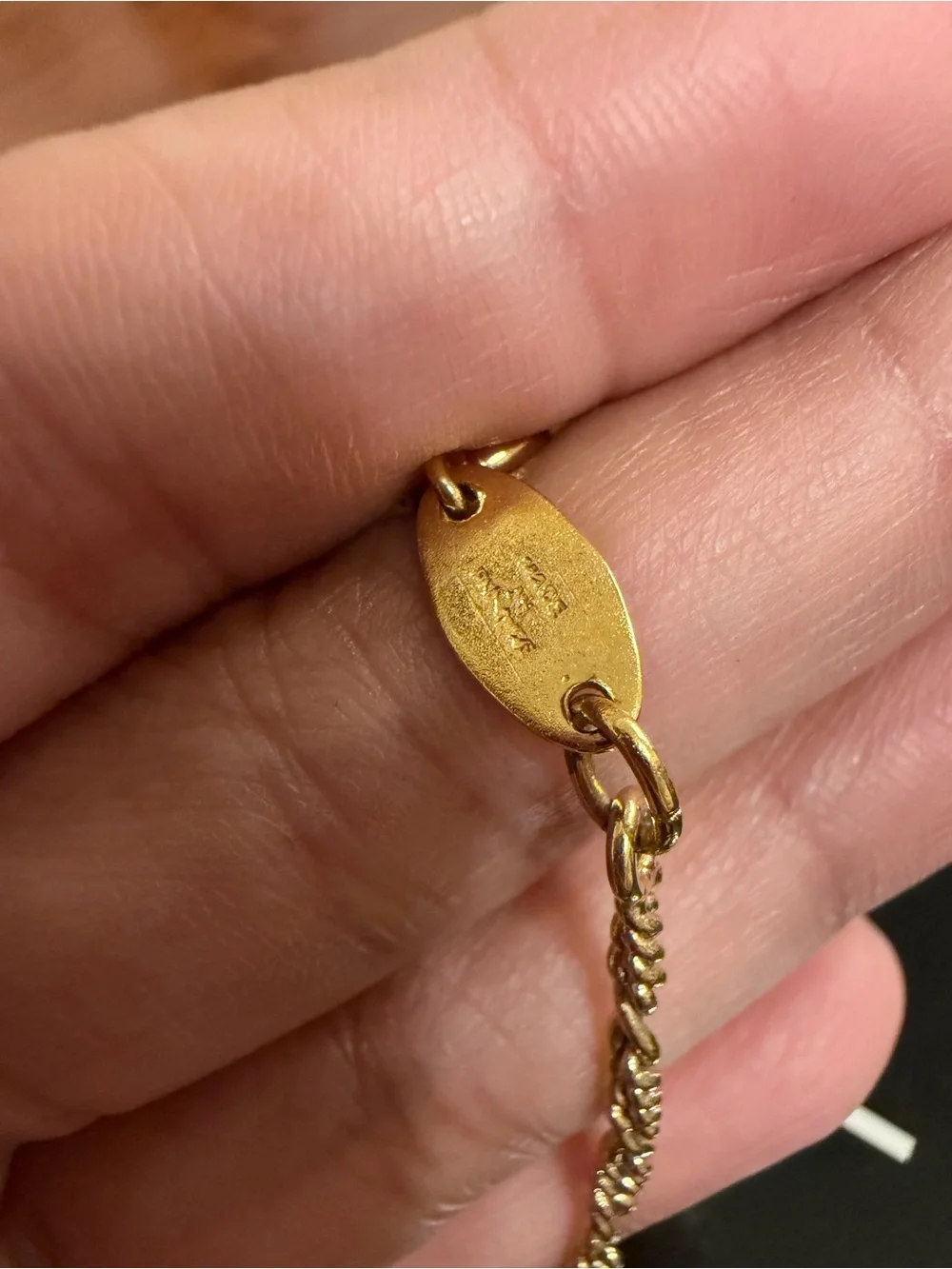 vintage 1982 lion medallion necklace-Authentic Chanel w/COA